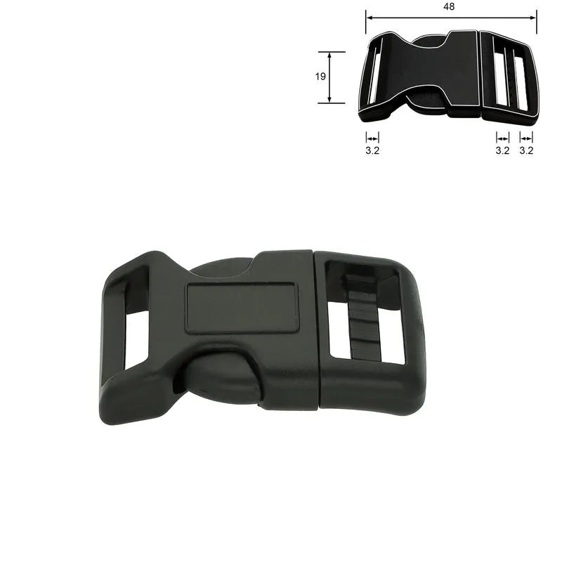 Kunststoff-Steckschnalle gebogen