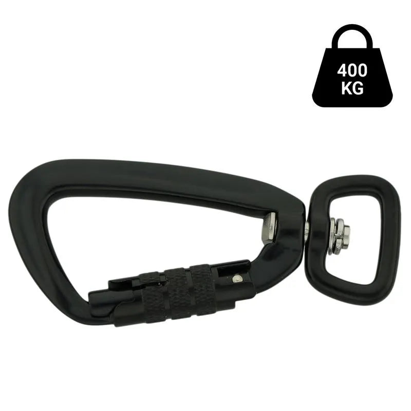 Aluminium Sicherheitskarabiner 86 mm/20 Drehverschluss