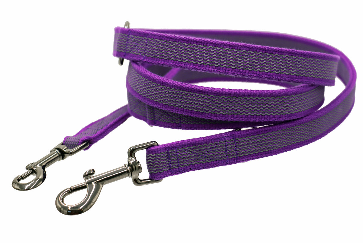 Anti-Rutsch Gummierte Leinen mit Baumwolltouch / Öko-Tex 3-fach verstellbar