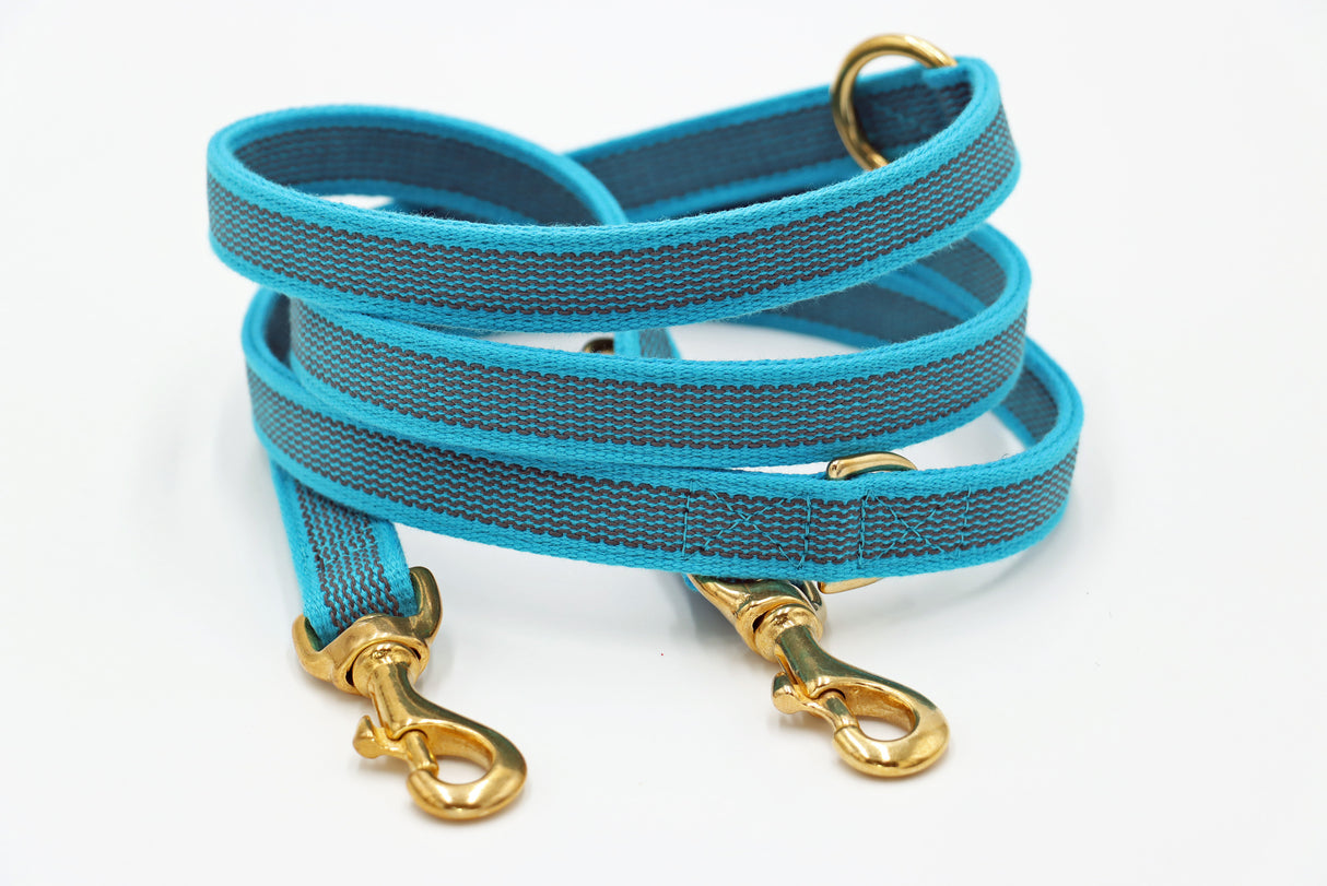 Anti-Rutsch Gummierte Leinen mit Baumwolltouch / Öko-Tex 3-fach verstellbar