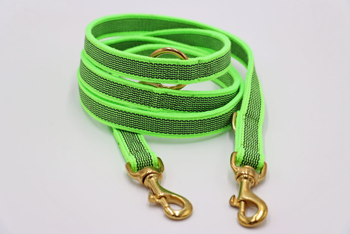 Anti-Rutsch Gummierte Leinen mit Baumwolltouch / Öko-Tex 3-fach verstellbar