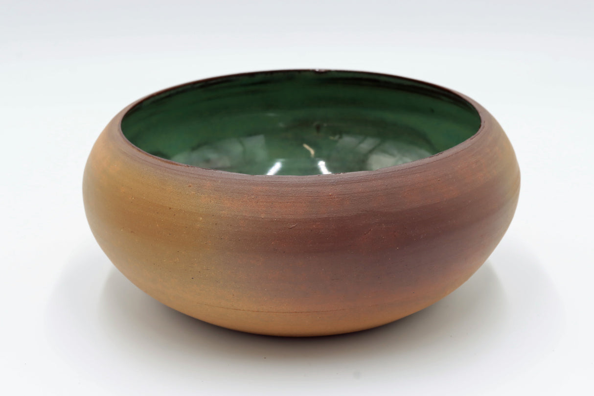 Keramikschüssel "Verdigris" – Kleine Schale in Kupfer & Grün