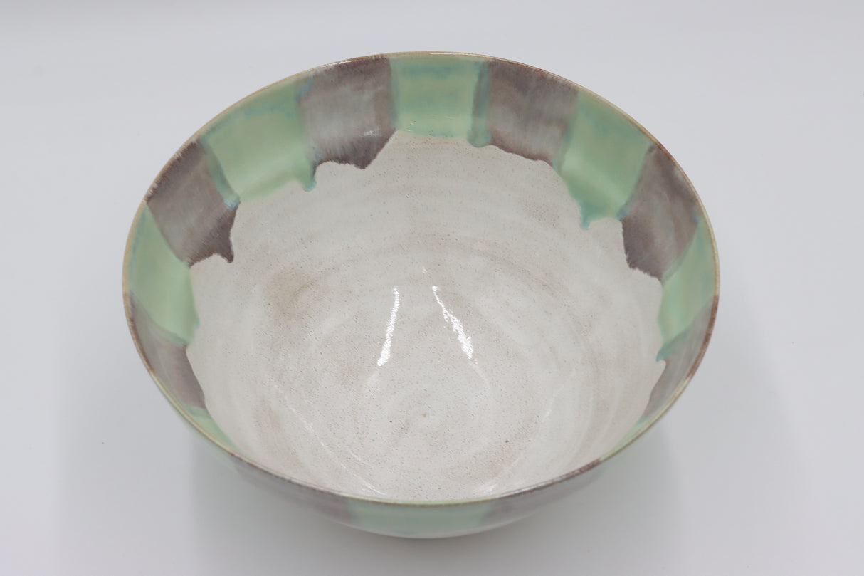 Keramikschüssel "Silva Pastell" – Große Schale mit zartem Naturakzent
