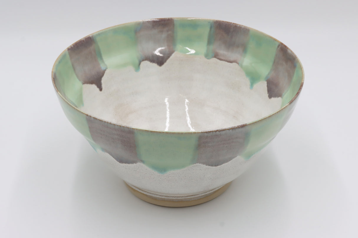 Keramikschüssel "Silva Pastell" – Große Schale mit zartem Naturakzent