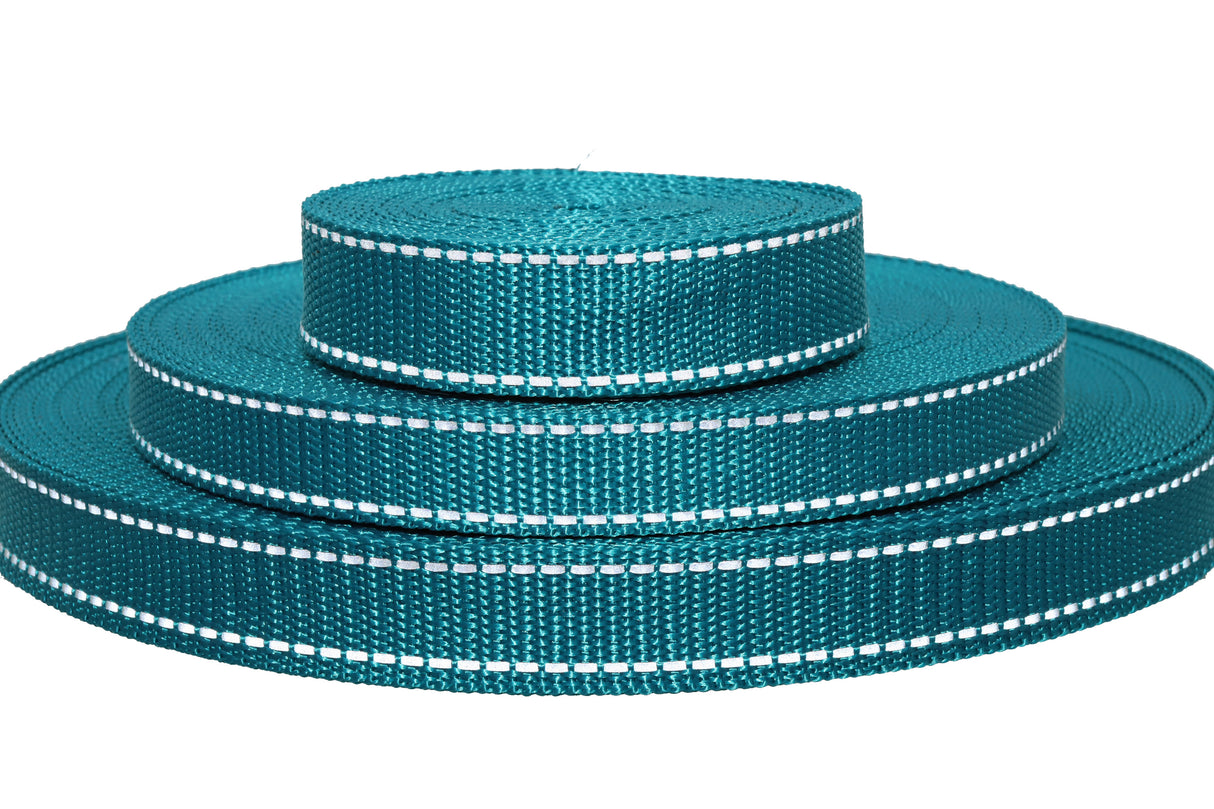 Polypropylen Gurtband ( PP ) petrol reflektierend