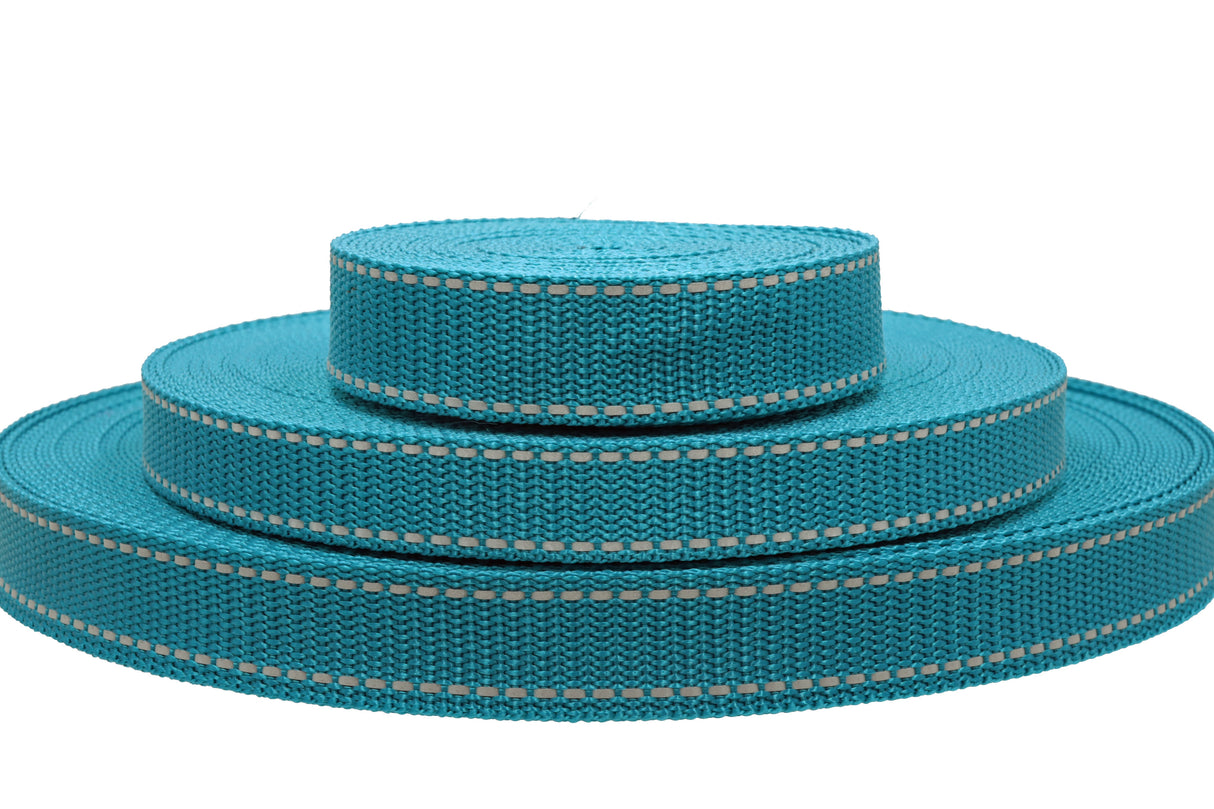 Polypropylen Gurtband ( PP ) petrol reflektierend