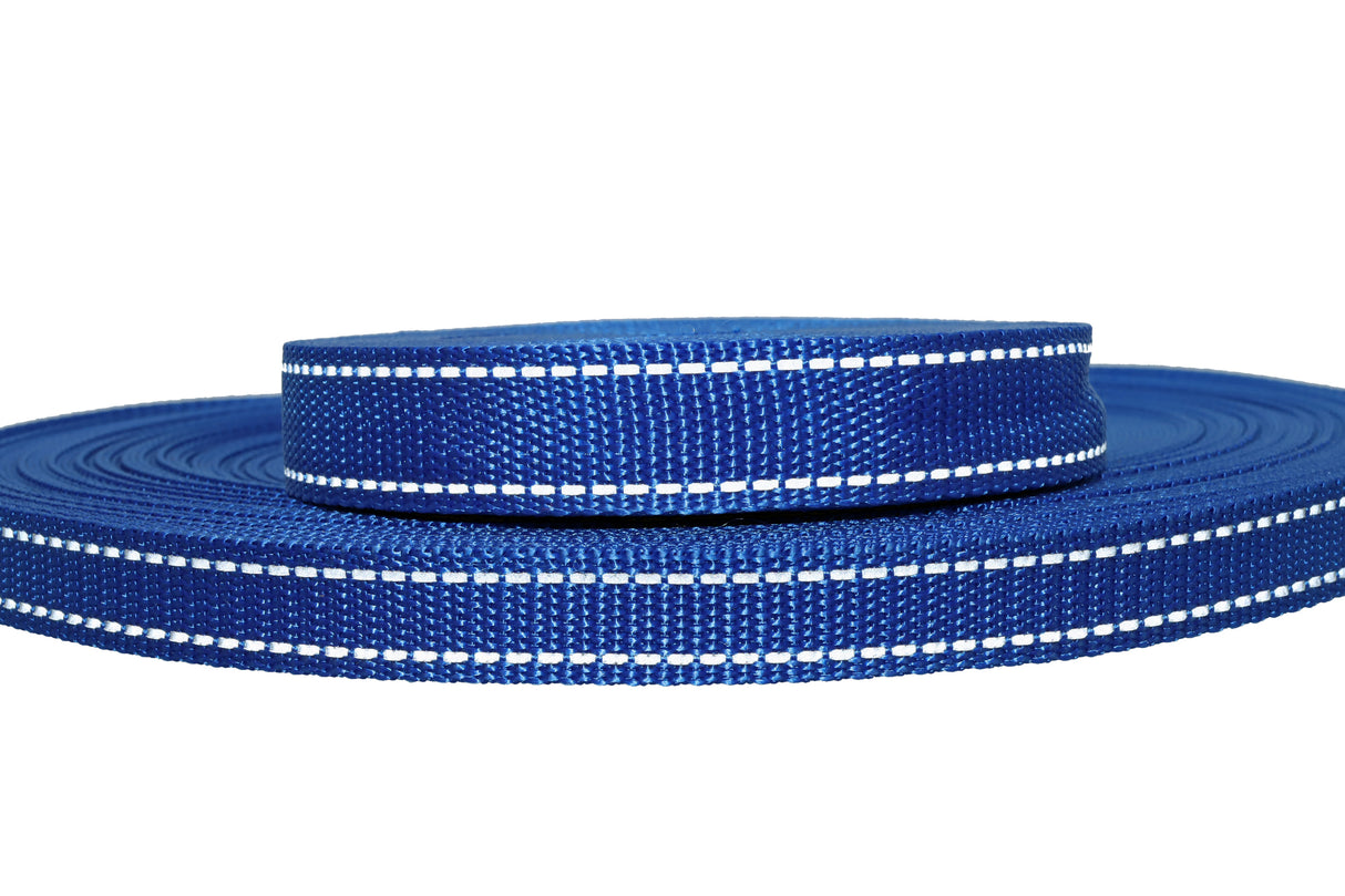 Polypropylen Gurtband ( PP ) königsblau reflektierend