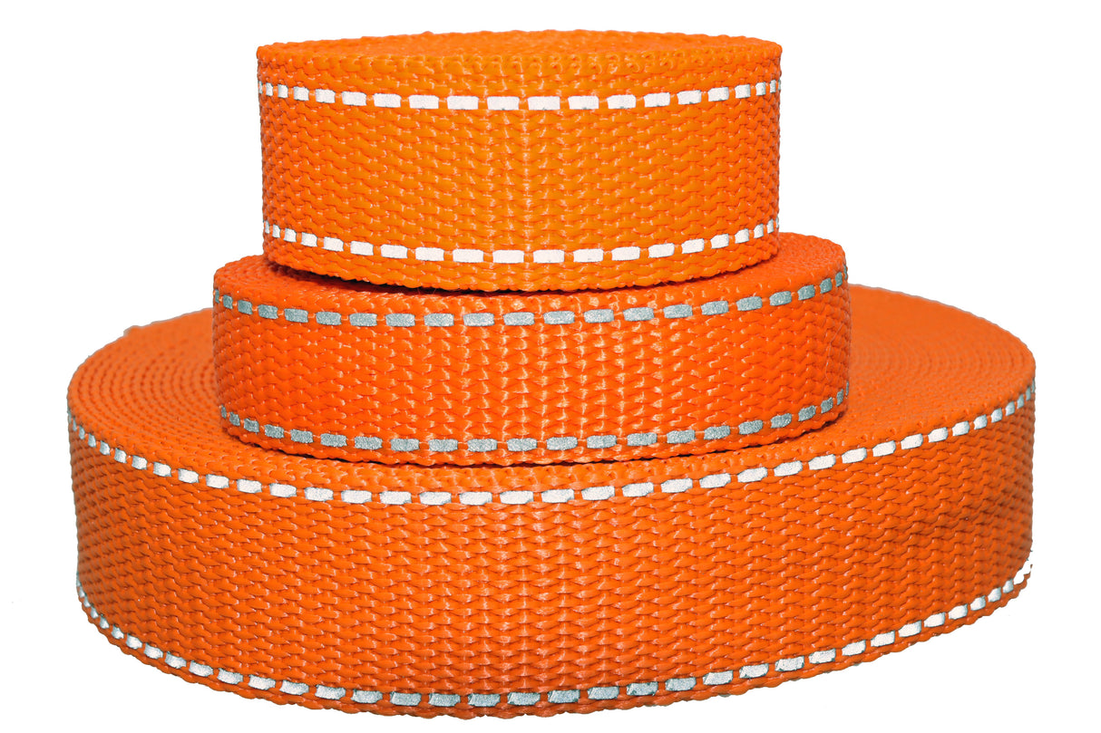 Polypropylen Gurtband ( PP ) orange reflektierend