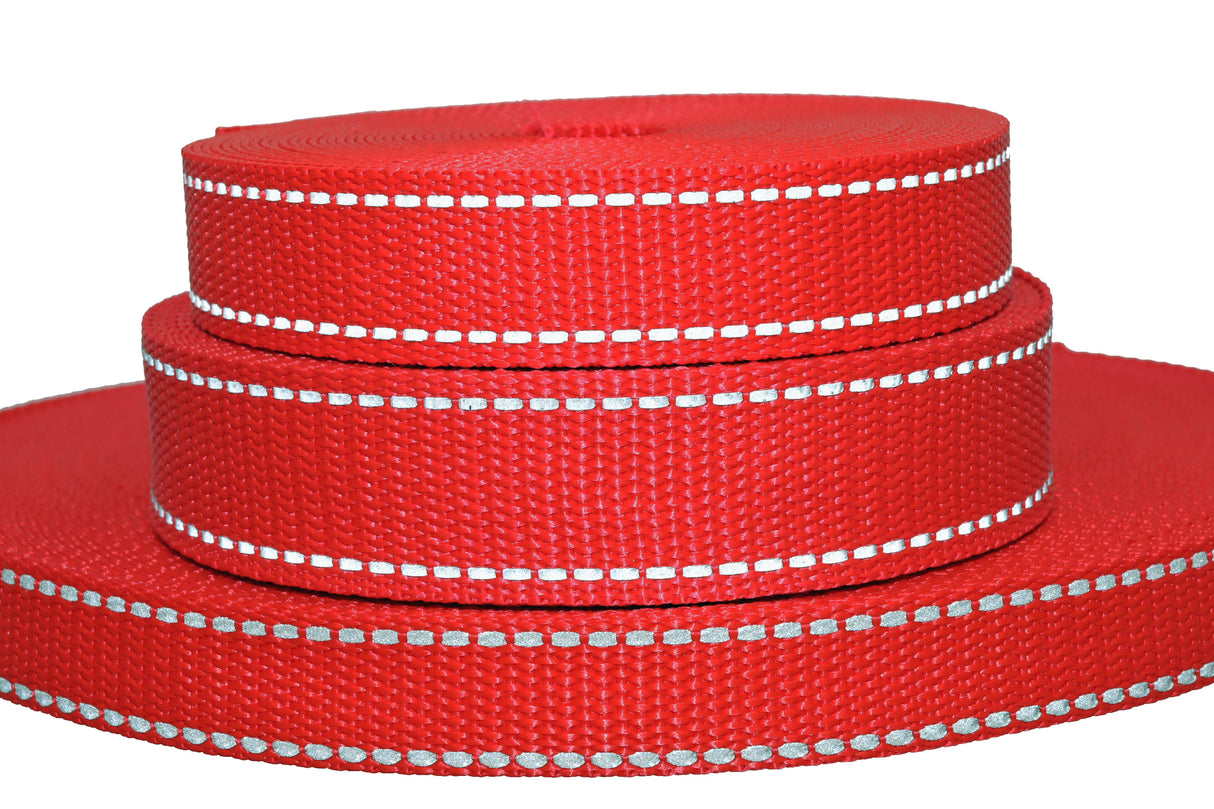 Polypropylen Gurtband ( PP ) rot reflektierend