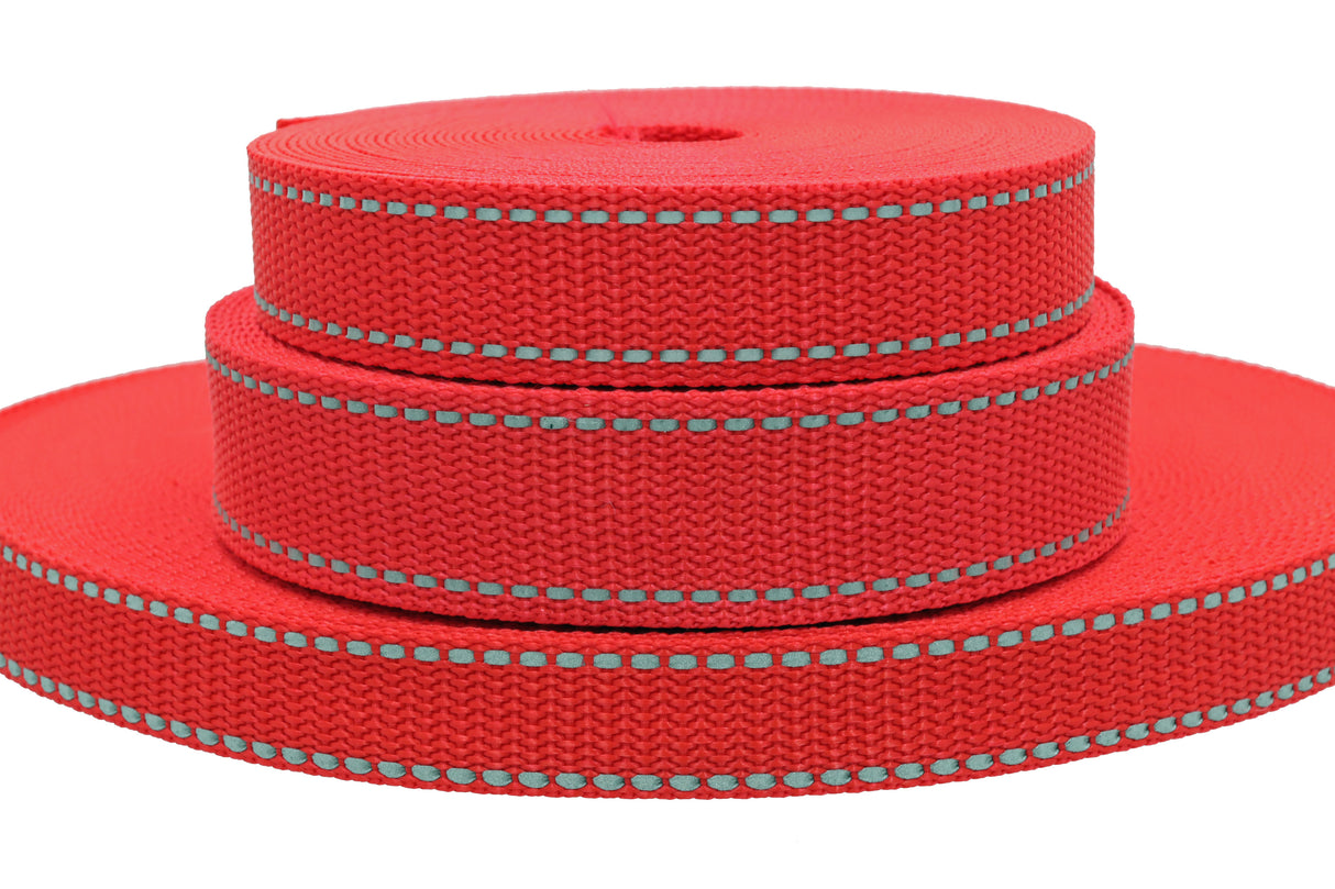 Polypropylen Gurtband ( PP ) rot reflektierend