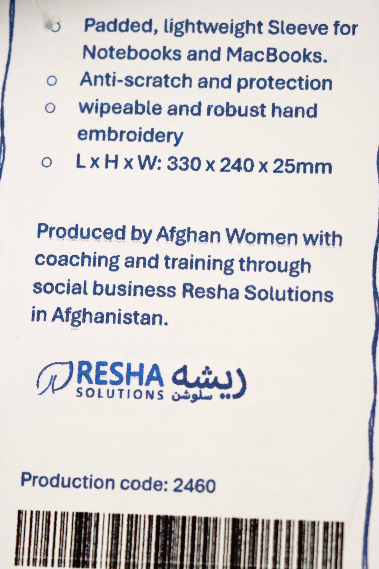 Laptop Hülle 13.3'' gelb, blau