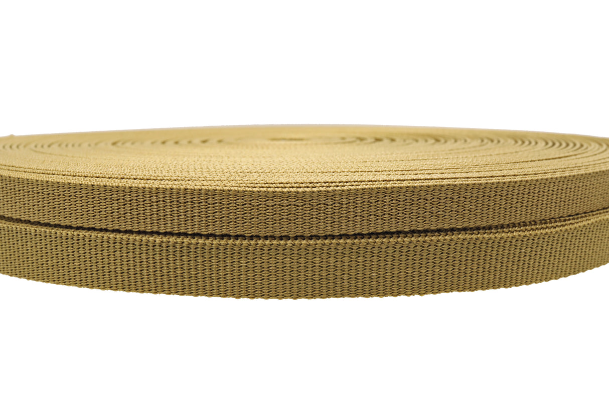 OEKO TEX Gurtband coyote / mit 1.8 m Stärke (PES)