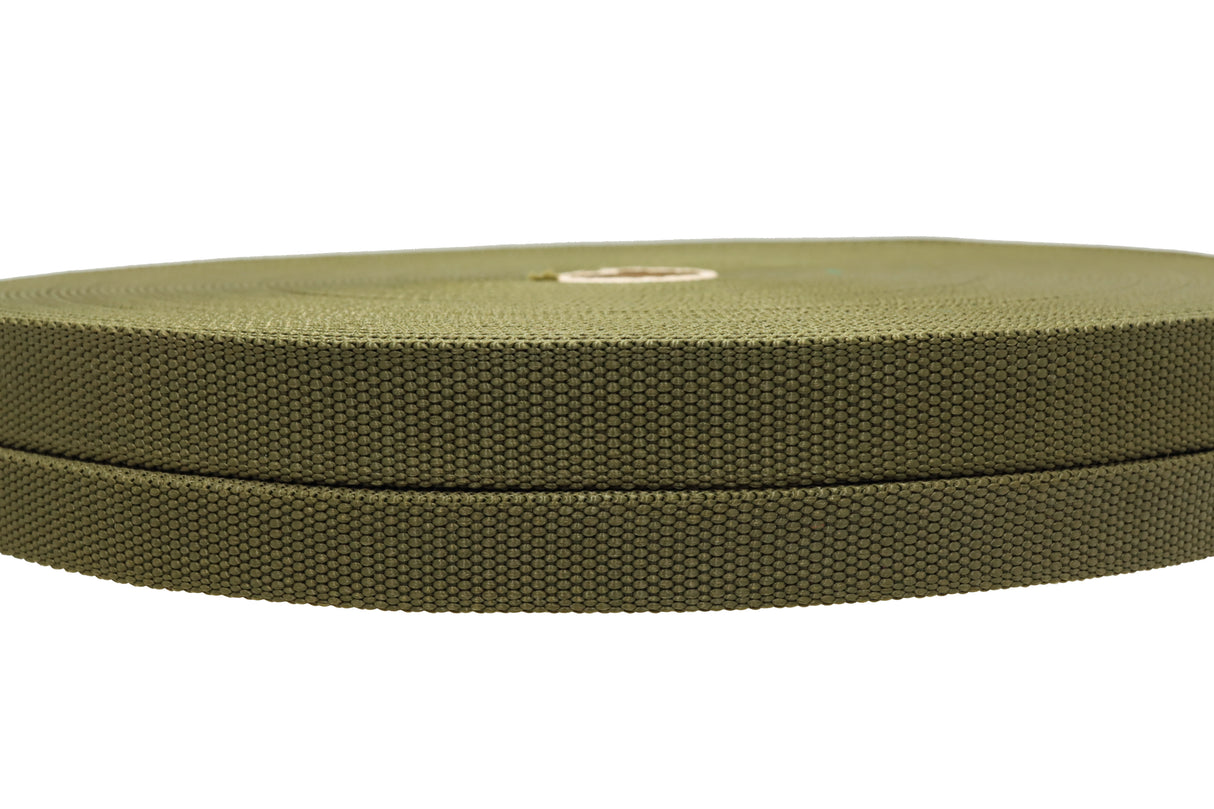 Polypropylen Gurtband oliv ( PP ) 2.1 mm