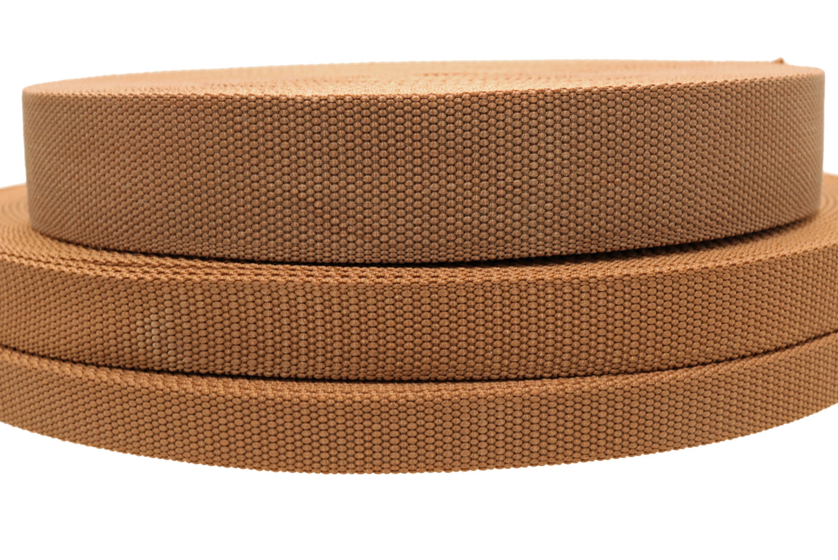 Polypropylen Gurtband mittelbraun ( PP ) 2.1 mm