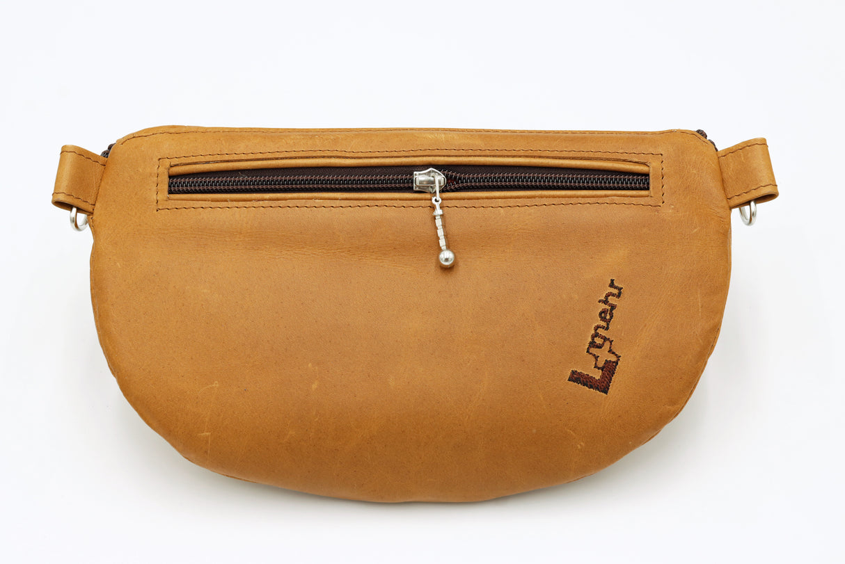 Crossbody Bag aus echtem Leder / Schweizer Handarbeit 'Desert Lumière'