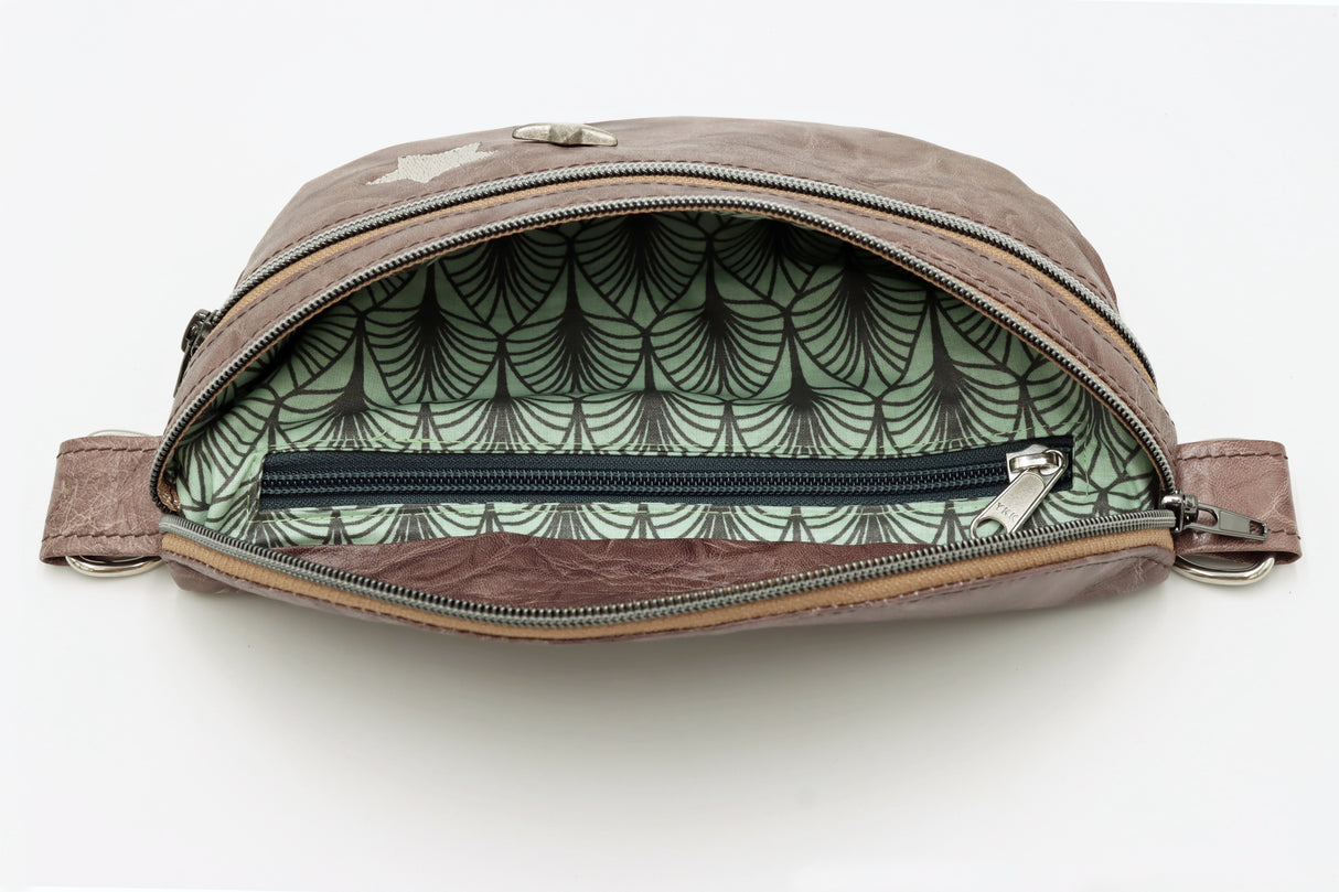 Crossbody Bag aus echtem Leder / Schweizer Handarbeit 'Sienna'