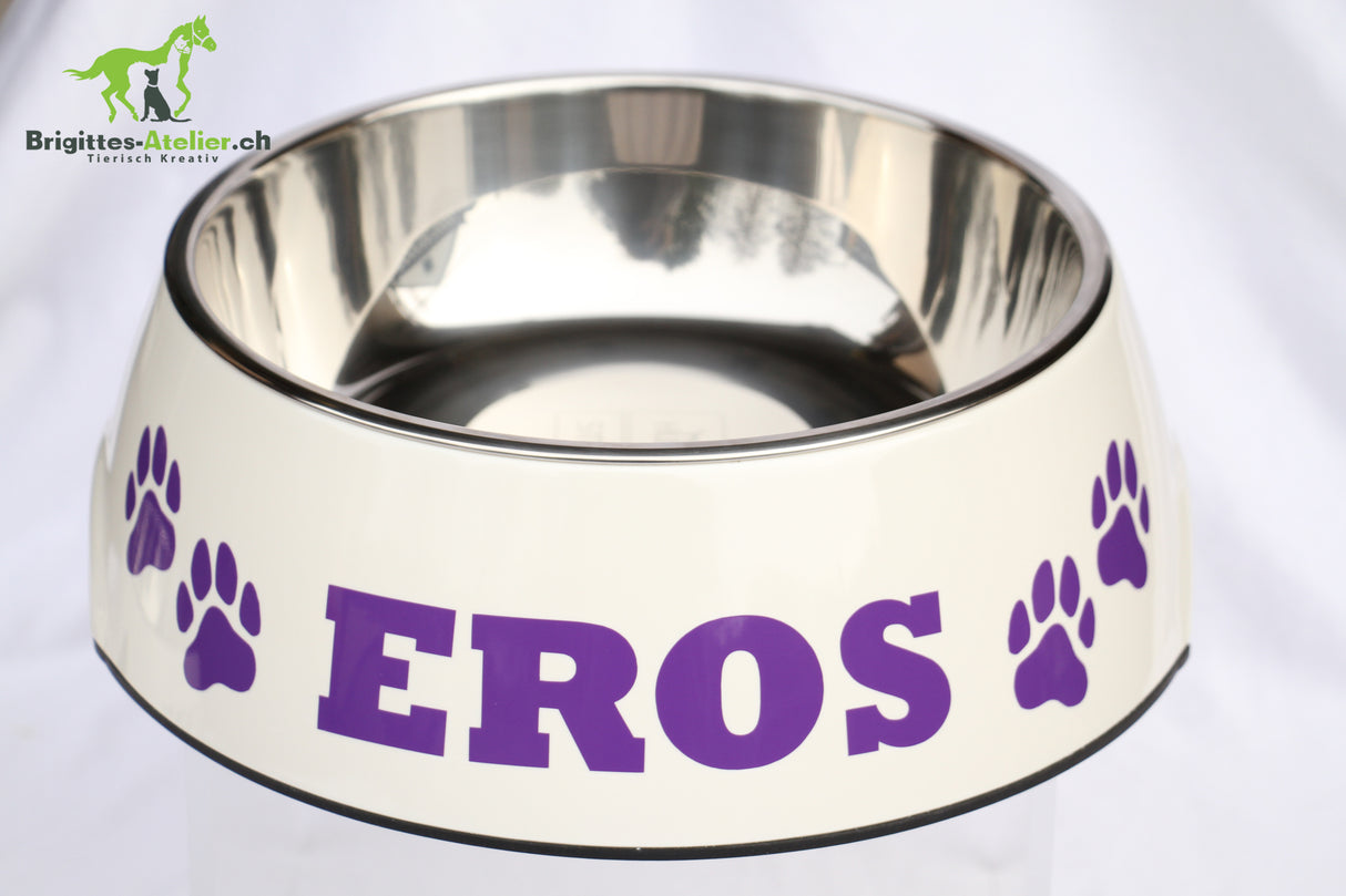 Hunter Melaminnapf weiss mit oder ohne Beschriftung