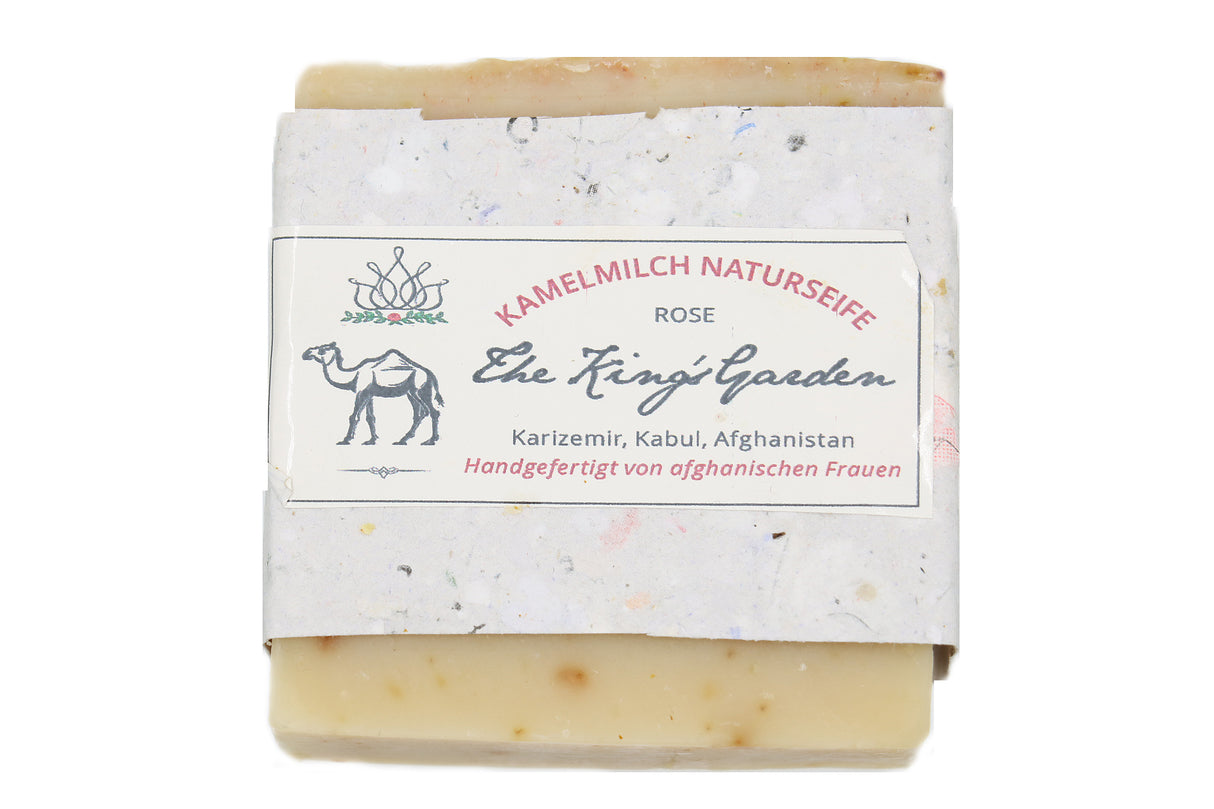 Naturseife Rose 100 g mit Kamelmilch OHNE PALMÖl