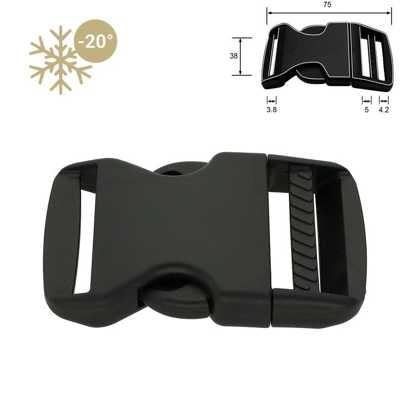 Kunststoff-Steckschnalle frostbeständig 20- 50 mm