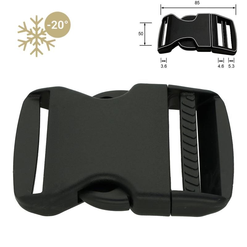 Kunststoff-Steckschnalle frostbeständig 20- 50 mm