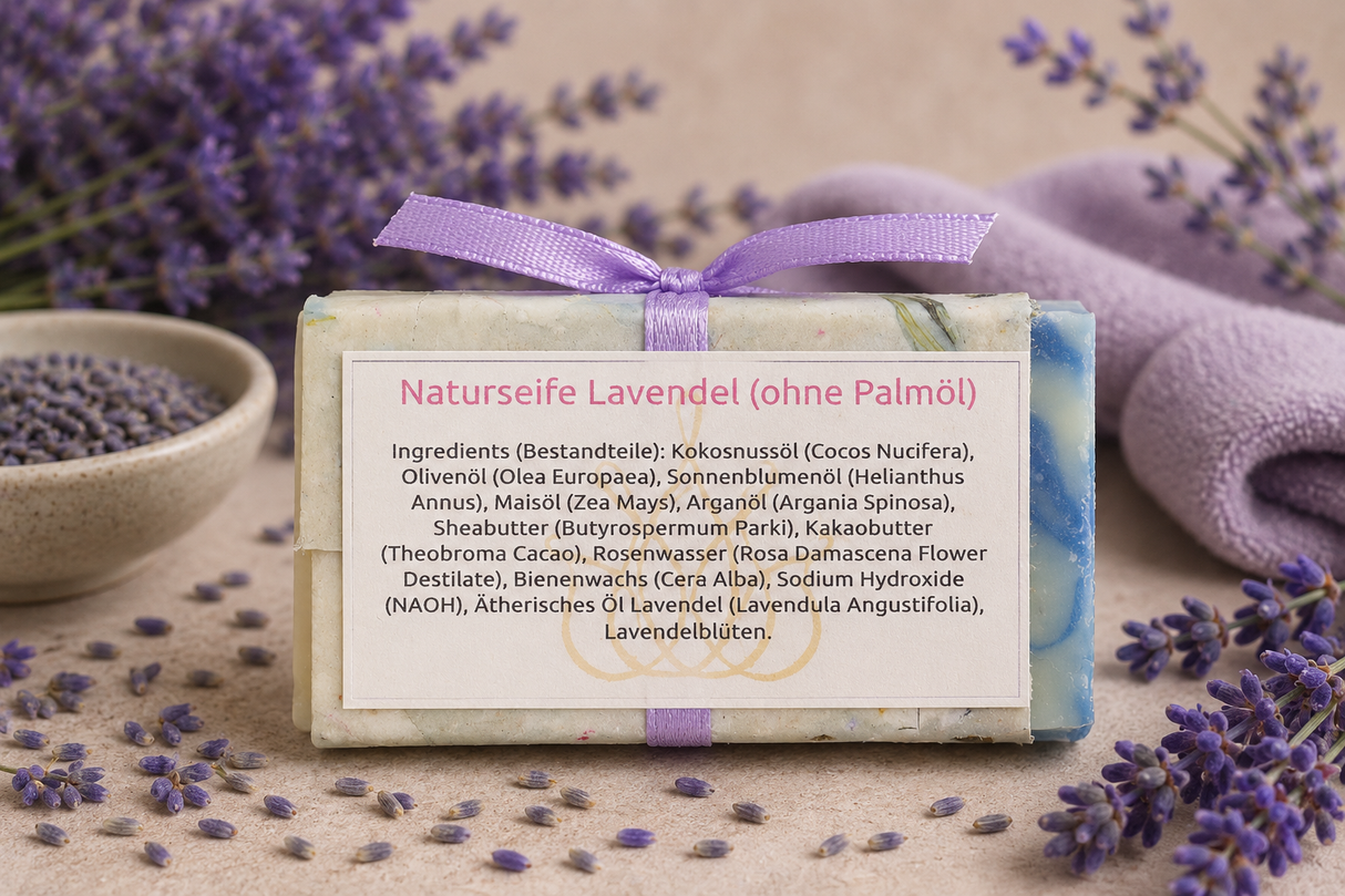 Naturseife Lavendel 50 g OHNE PALMÖL