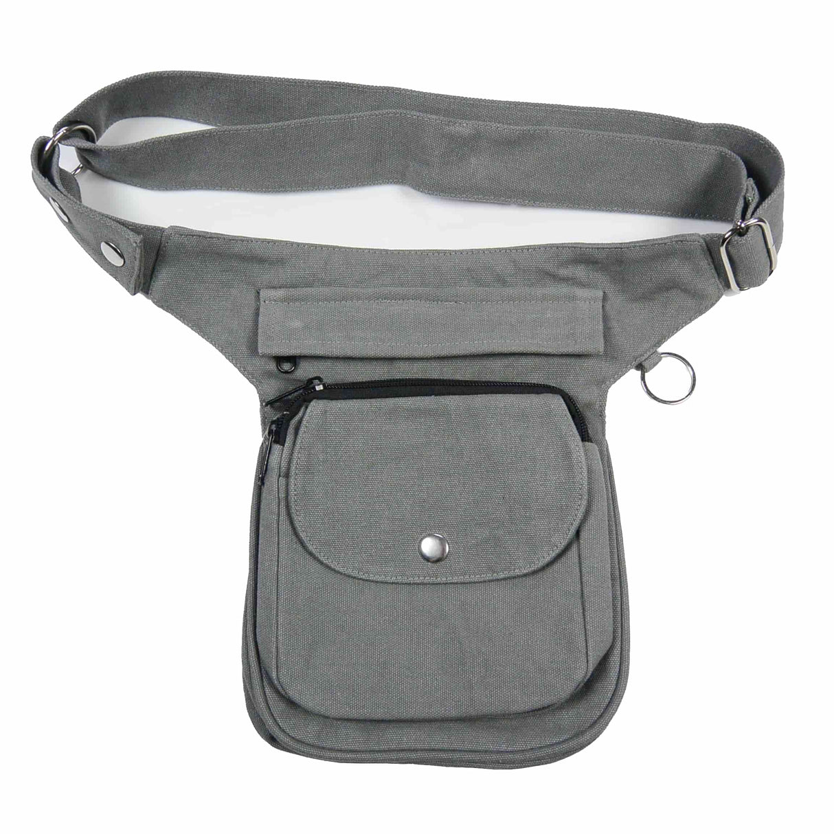 Nijens Gassitasche Hannover einfarbig grau HS-7701 Canvas