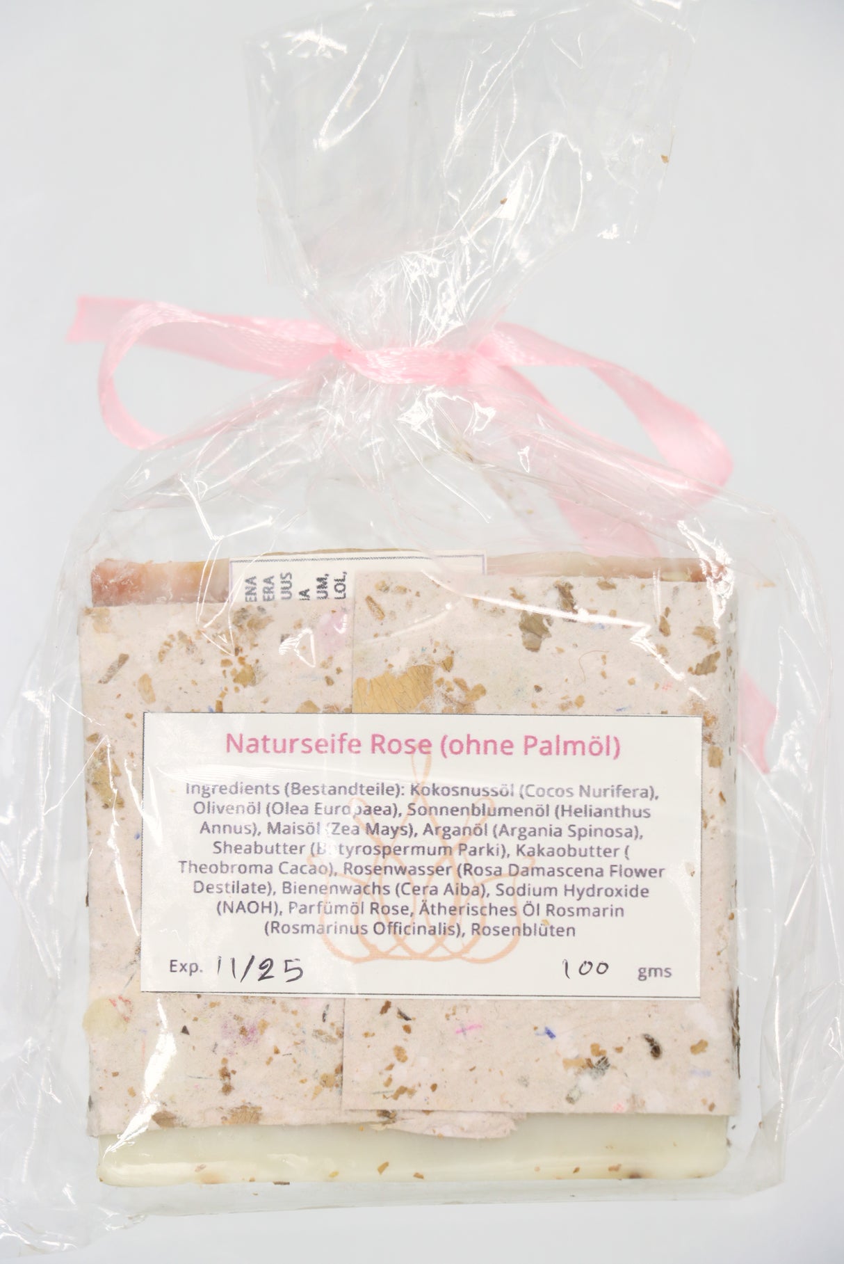Naturseife Rose 100 g OHNE PALMÖL