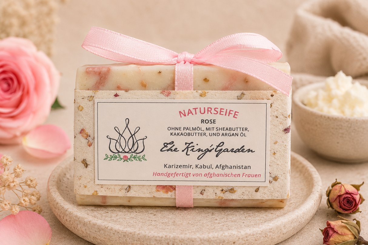Naturseife Rose 50 g OHNE PALMÖL