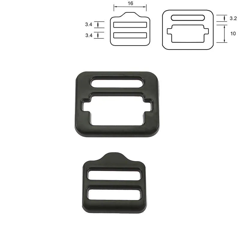 Schultergurtschnalle für Hundegeschirre schwarz