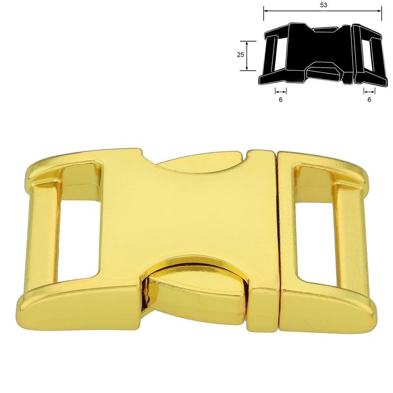 ZINC-MAX® Steckschnalle gold