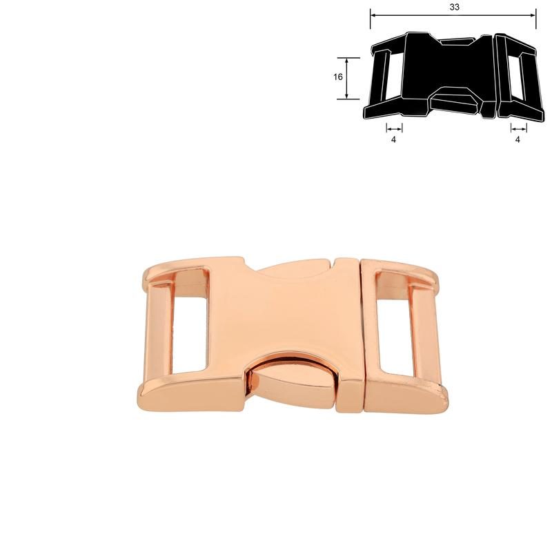 ZINC-MAX® Steckschnalle roségold