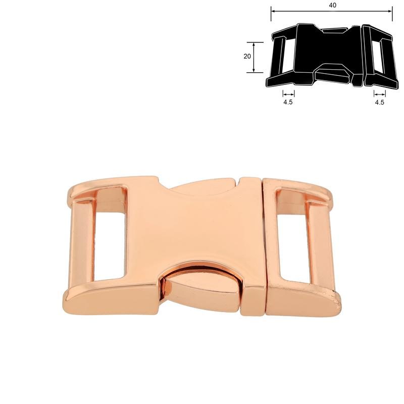 ZINC-MAX® Steckschnalle roségold