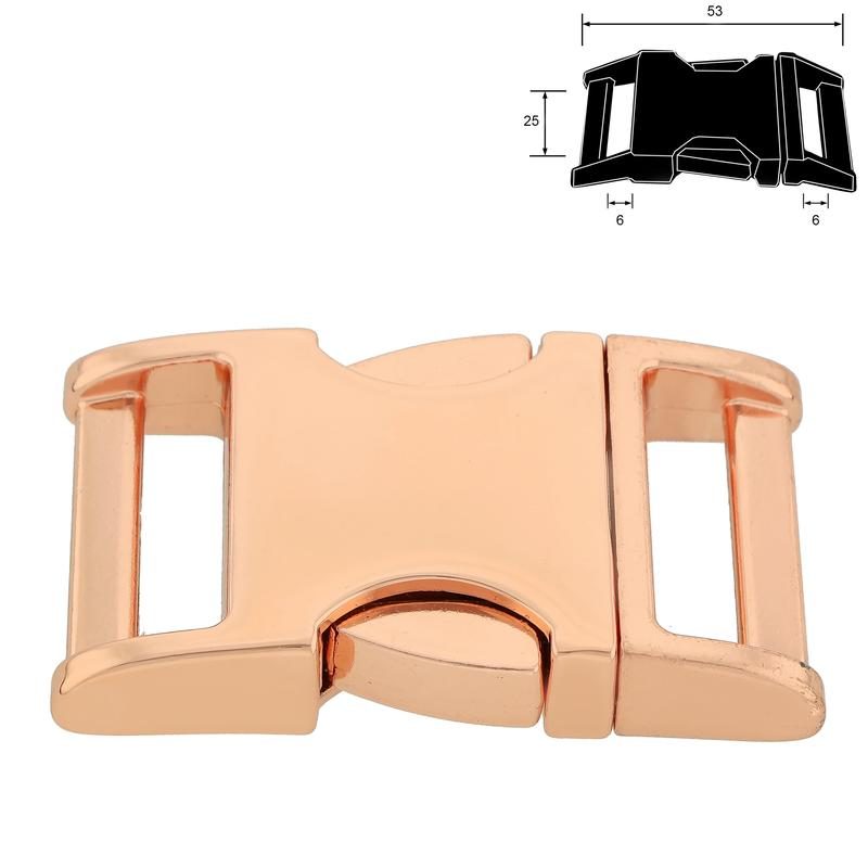 ZINC-MAX® Steckschnalle roségold