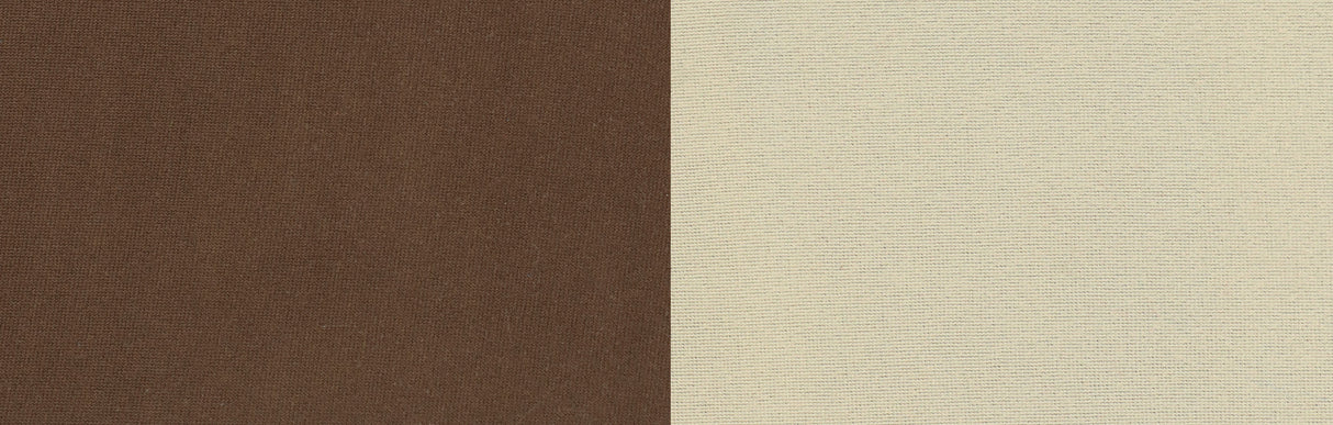 Neopren dunkelbraun/beige beidseitig Polyester kaschiert 1.5 mm