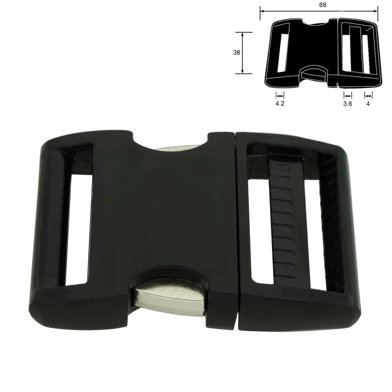 ALU-MAX® Steckschnalle matt schwarz