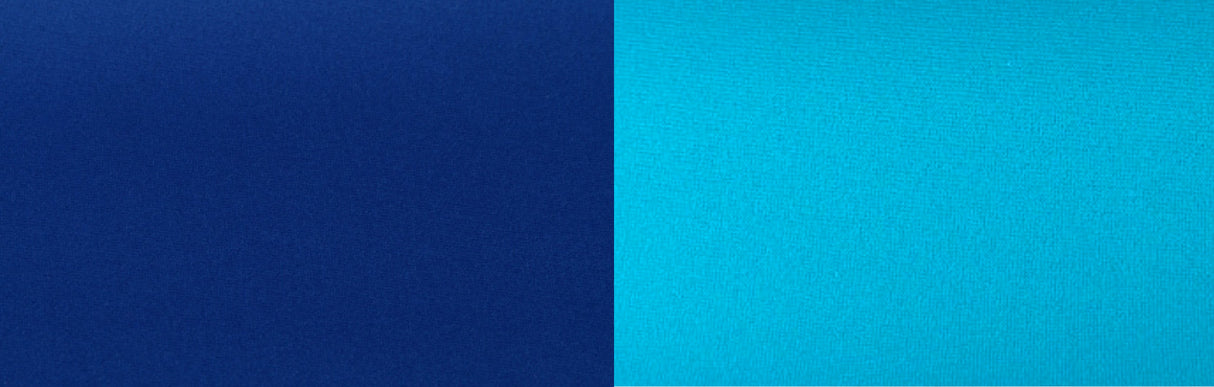 Neopren marineblau/türkis beidseitig Polyester kaschiert 1.5 mm