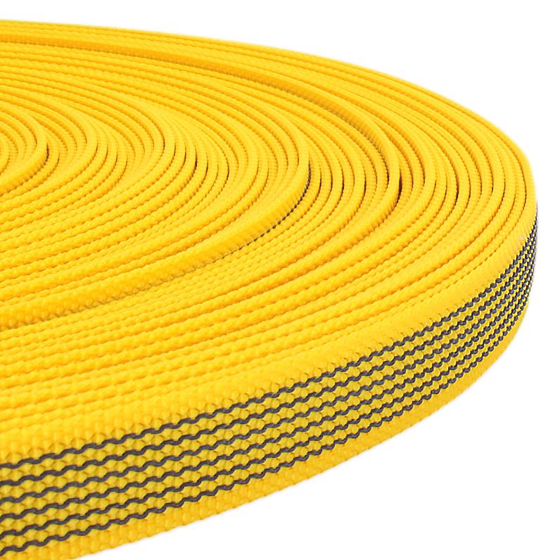 Anti-Rutsch Gurtband mit Gummifäden gelb 15/20/25 mm
