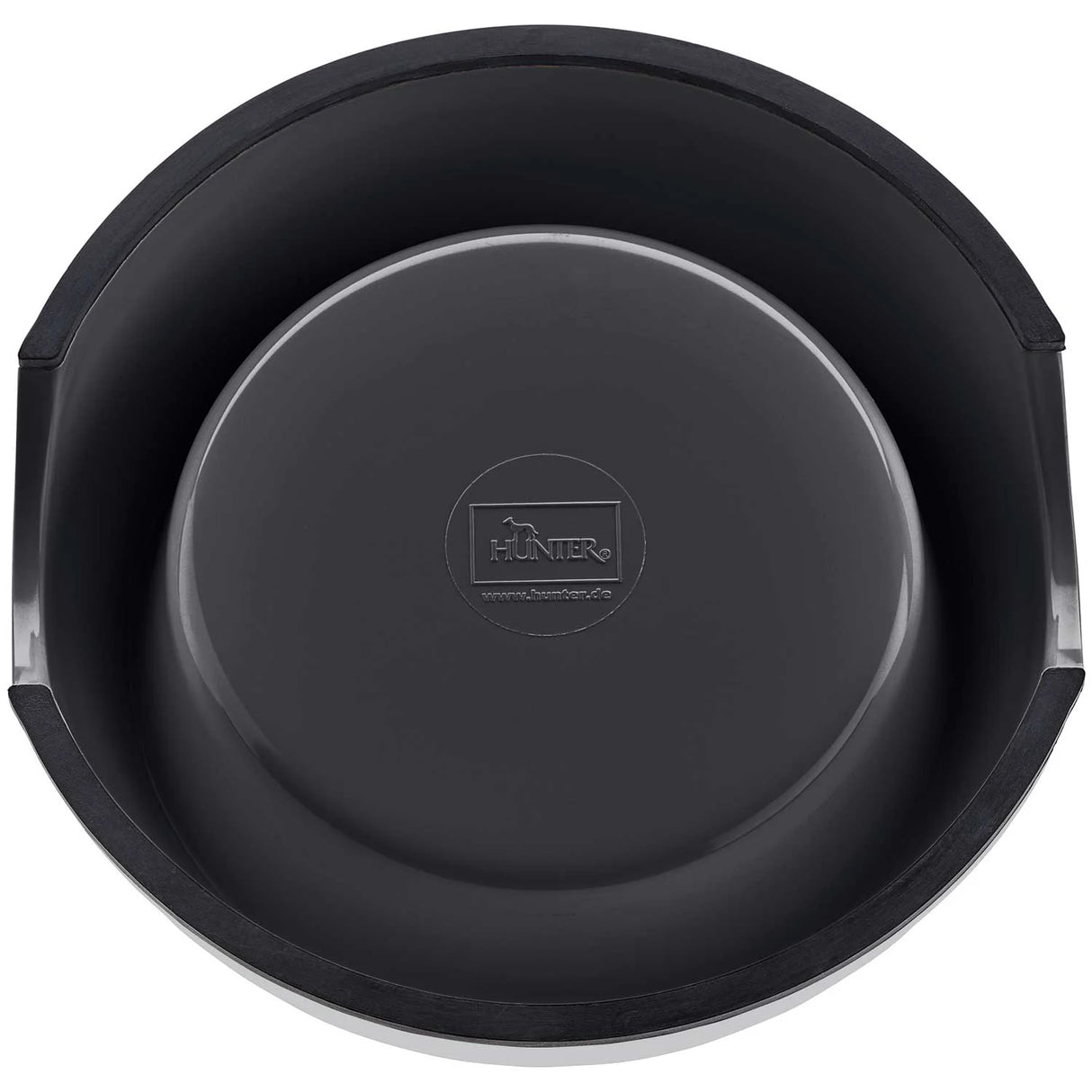 Hunter Melaminnapf schwarz mit oder ohne Beschriftung