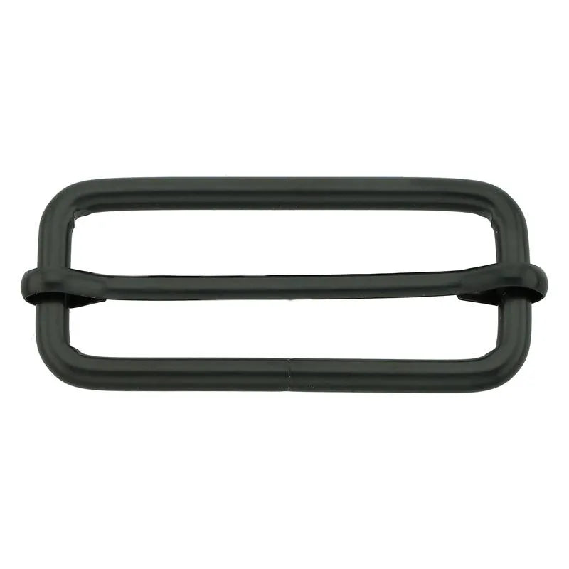 Schieber, Versteller, Stegschnalle / schwarz matt