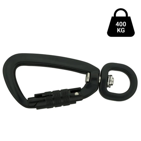 Aluminium Sicherheitskarabiner 86 mm/16 Drehverschluss