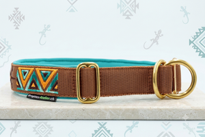 „Aztec Sun“– Ethno Zugstopp-Halsband / Sofortkauf / Innenumfang ca. 45-53 cm