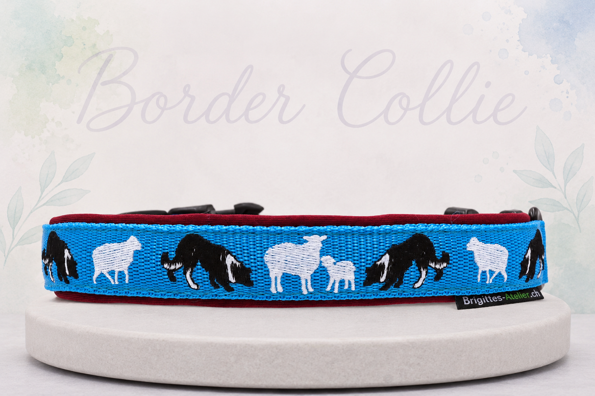 Halsband „Border Collie – Working Dogs“ Klick / Sofortkauf / Innenumfang ca. 36-40 cm