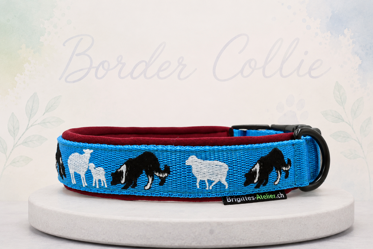 Halsband „Border Collie – Working Dogs“ Klick / Sofortkauf / Innenumfang ca. 36-40 cm