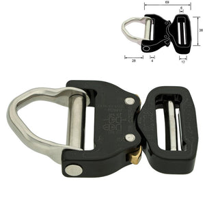 COBRA® PRO STYLE 38 mm schwarz mit D-Ring