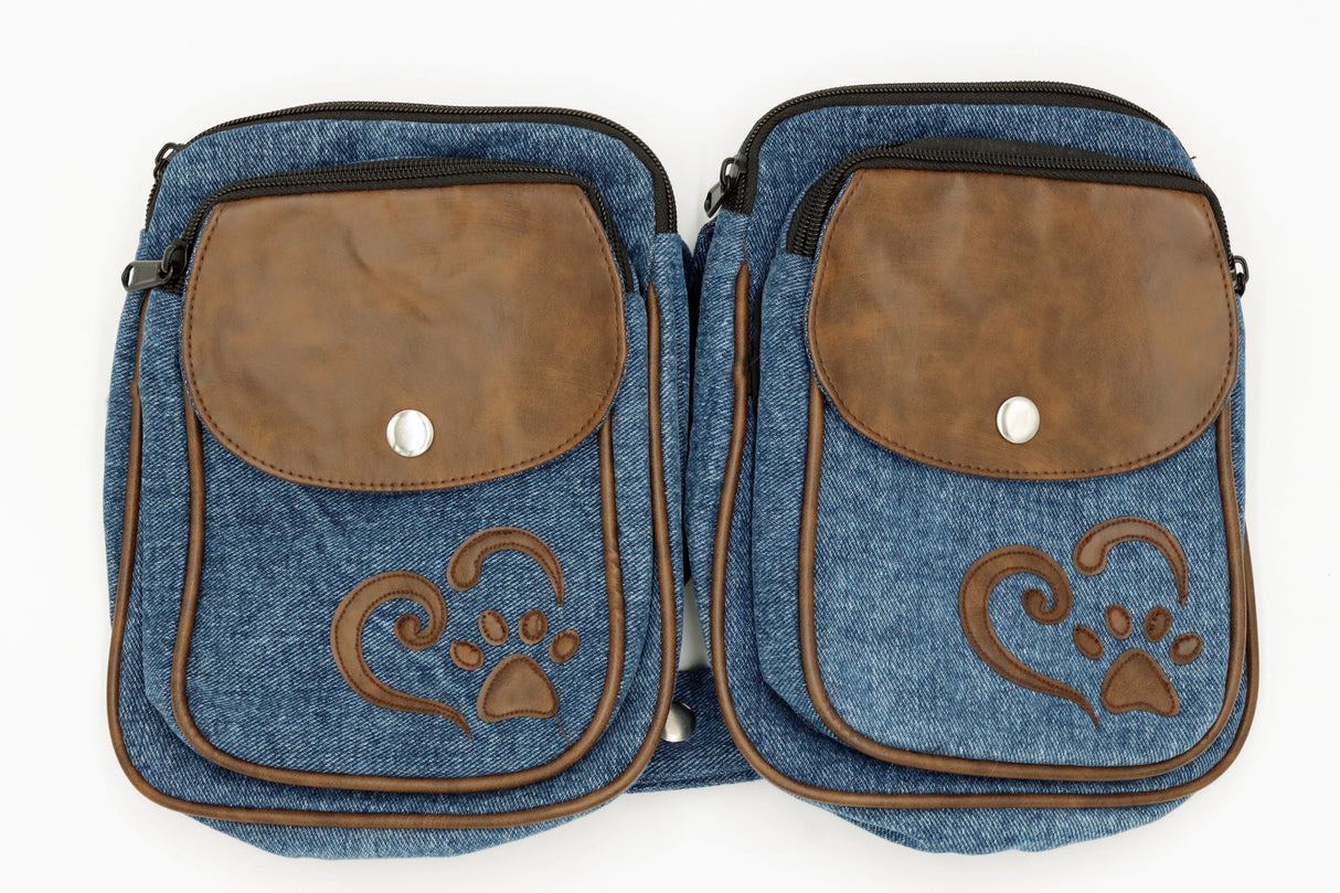 Nijens Gassitasche Dresden Herz mit Pfote 06021 Canvas Jeans