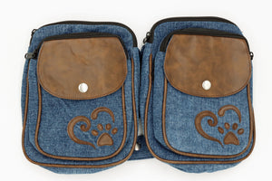 Nijens Gassitasche Dresden Herz mit Pfote 06021 Canvas Jeans