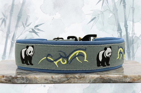 🐼 Halsband 'Panda-Spirit' Taktische Schnalle/ Sofortkauf / Innenumfang ca. 48-56 cm