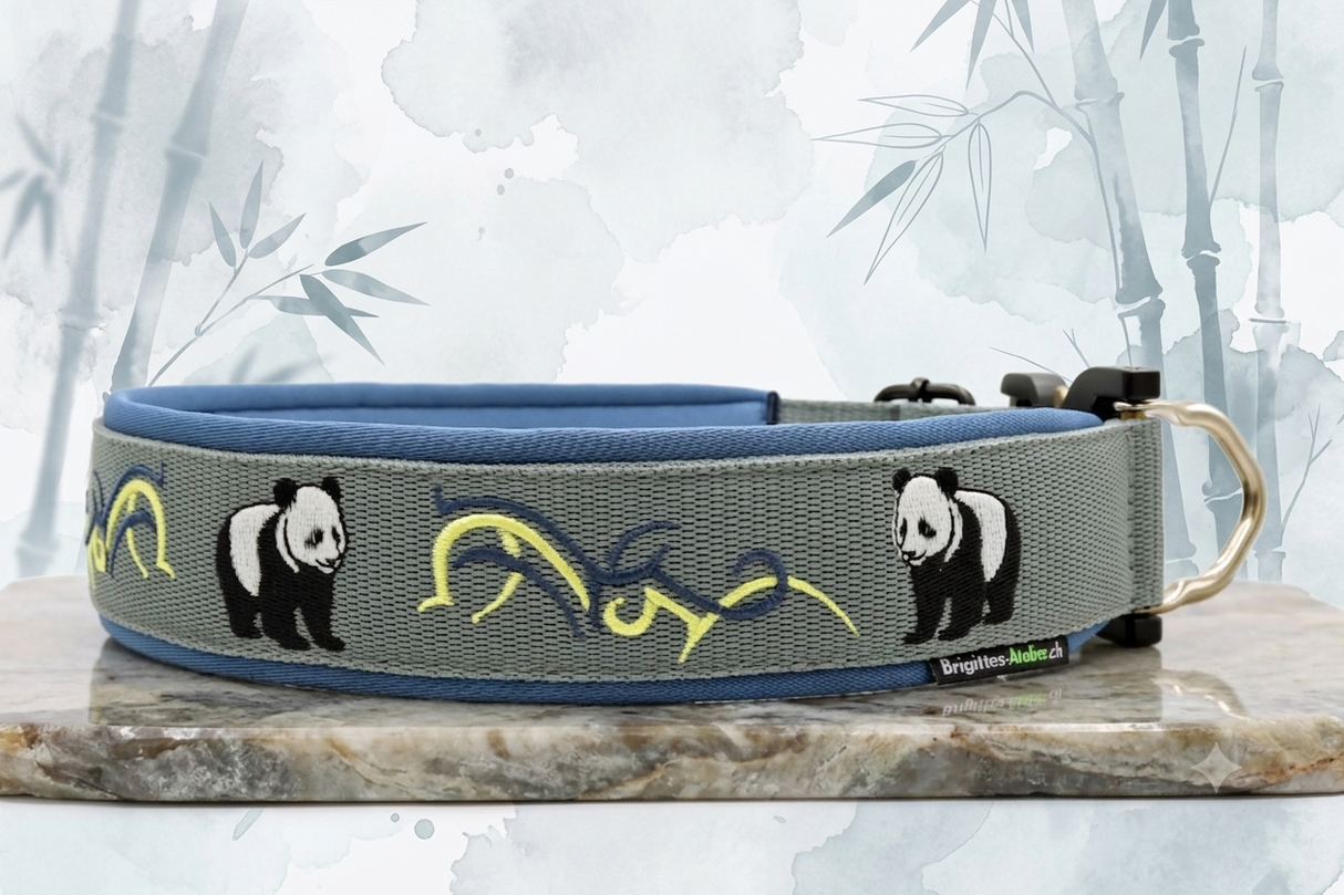 🐼 Halsband 'Panda-Spirit' Taktische Schnalle/ Sofortkauf / Innenumfang ca. 48-56 cm
