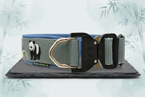 🐼 Halsband 'Panda-Spirit' Taktische Schnalle/ Sofortkauf / Innenumfang ca. 48-56 cm