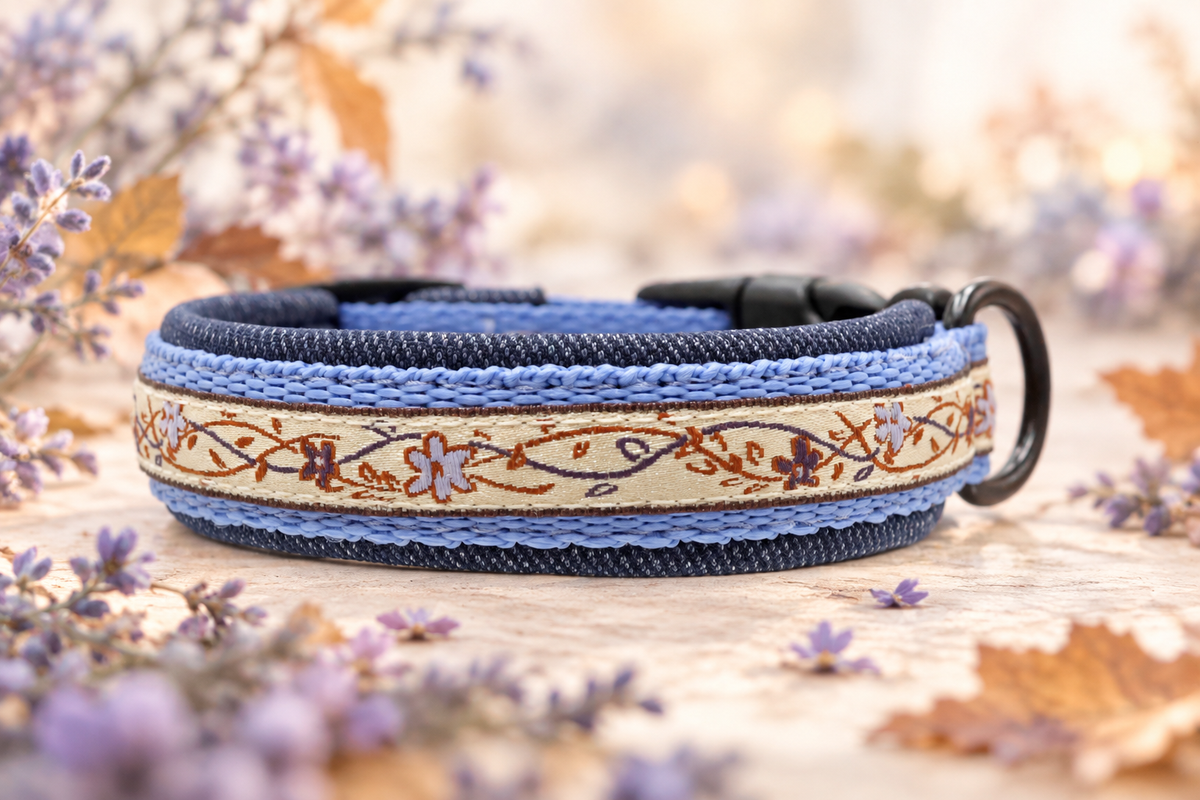 Halsband „Lavender Whisper“ Klick / Sofortkauf / Innenumfang ca. 21.5-24 cm